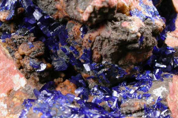 Azurite, Malachite, Chrysocolla from Morenci Mine, Clifton District, Greenlee County, Arizona