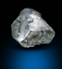 Diamond (1.12 carat yellow-gray flattened complex crystal) from Majhgawan Pipe, near Panna, Madhya Pradesh, India