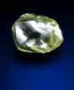 Diamond (0.11 carat cuttable fancy-yellow dodecahedral crystal) from Damtshaa Mine, near Orapa, Botswana