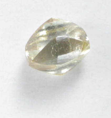 Diamond (0.16 carat cuttable fancy-yellow tetrahexahedral crystal) from Damtshaa Mine, near Orapa, Botswana