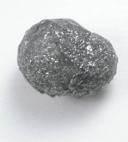 Diamond (2.98 carat gray intergrown spherical Ballas crystals) from Paraguassu River District, Bahia, Brazil