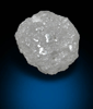 Diamond (2.50 carat gray hemispherical Ballas crystal) from Paraguassu River District, Bahia, Brazil