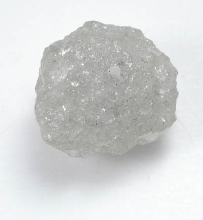 Diamond (2.50 carat gray hemispherical Ballas crystal) from Paraguassu River District, Bahia, Brazil