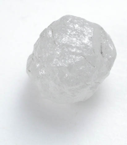 Diamond (2 carat gray irregular Ballas crystal) from Paraguassu River District, Bahia, Brazil
