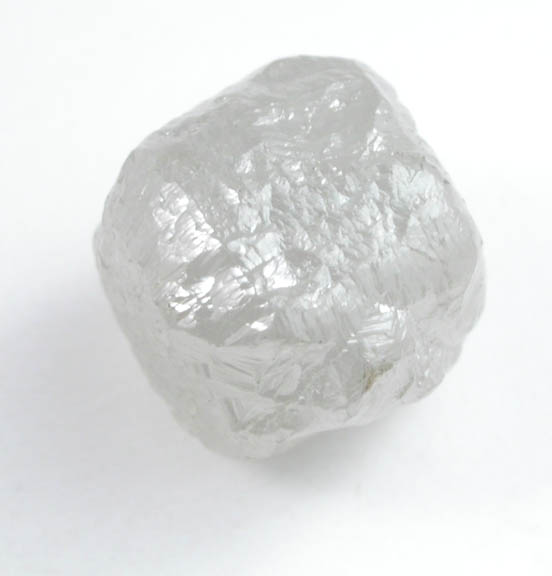Diamond (3 carat intergrown gray cubic crystals) from Mbuji-Mayi (Miba), 300 km east of Tshikapa, Democratic Republic of the Congo