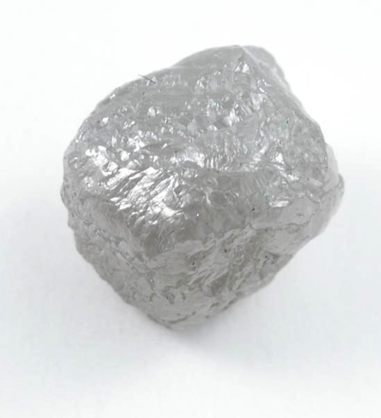 Diamond (2.44 carat intergrown gray cubic crystals) from Mbuji-Mayi (Miba), 300 km east of Tshikapa, Democratic Republic of the Congo