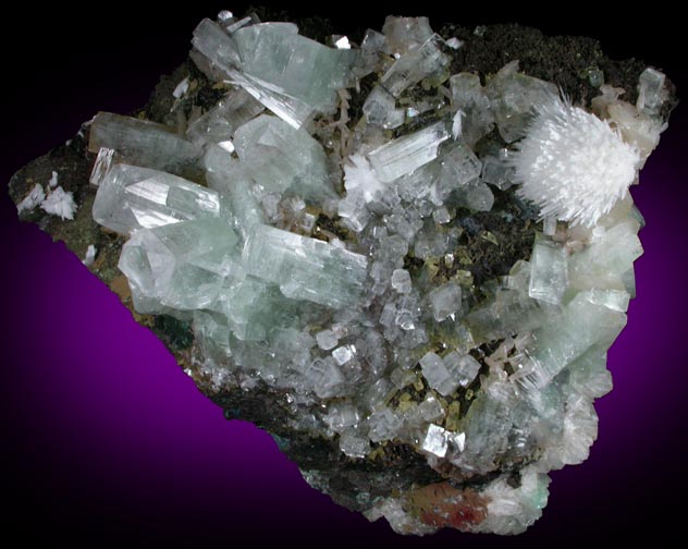 Apophyllite and Scolecite with Stilbite-Ca from Nashik District, Maharashtra, India