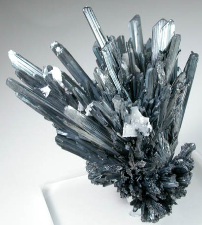 Stibnite with Barite from Baia Sprie (Felsbnya), Maramures, Romania