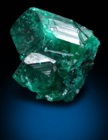 Dioptase from Altyn-Tyube, 66 km east of Karagandy, Karaganda Oblast', Kazakhstan (Type Locality for Dioptase)