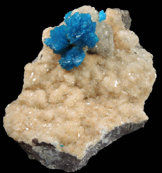 Cavansite with Stilbite-Ca from Wagholi Quarry, Maharashtra, India