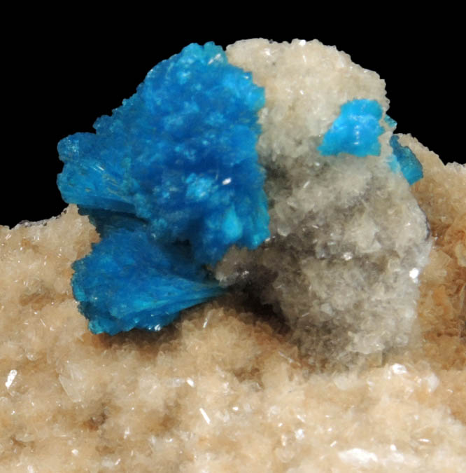 Cavansite with Stilbite-Ca from Wagholi Quarry, Maharashtra, India