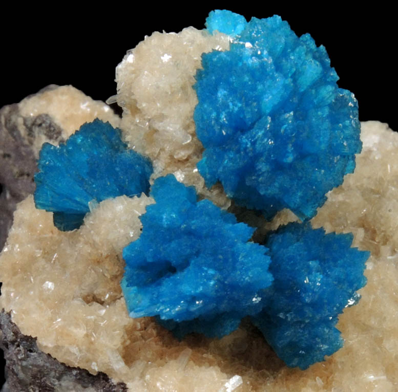 Cavansite with Stilbite-Ca from Wagholi Quarry, Maharashtra, India