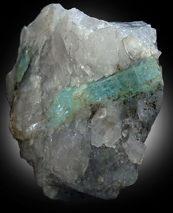 Beryl var. Aquamarine from Bennett Quarry, Buckfield, Maine