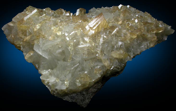 Barite on Calcite from Meikle Mine, Elko County, Nevada