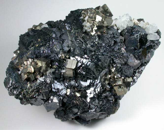 Sphalerite, Pyrite, Quartz from Second Sovietskiy Mine, Dalnegorsk, Primorskiy Kray, Russia