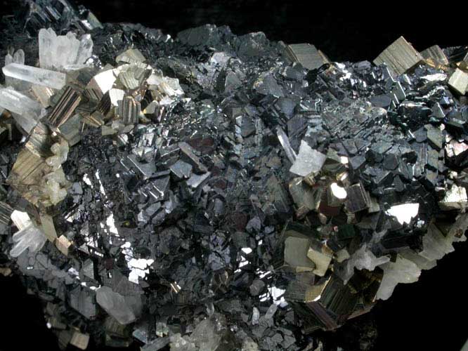 Sphalerite, Pyrite, Quartz from Second Sovietskiy Mine, Dalnegorsk, Primorskiy Kray, Russia