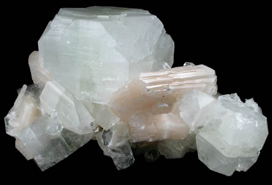 Apophyllite with Stilbite from Nashik District, Maharashtra, India