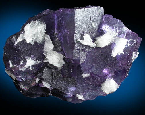 Fluorite with Barite from Denton Mine, Harris Creek District, Hardin County, Illinois