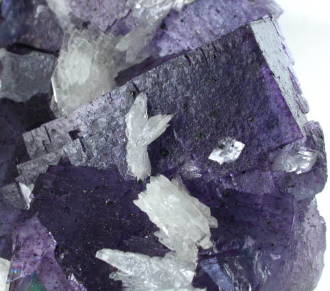 Fluorite with Barite from Denton Mine, Harris Creek District, Hardin County, Illinois