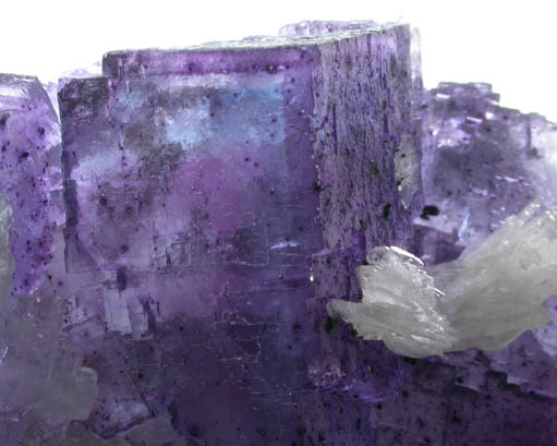 Fluorite with Barite from Denton Mine, Harris Creek District, Hardin County, Illinois