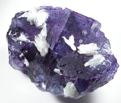 Fluorite with Barite from Denton Mine, Harris Creek District, Hardin County, Illinois