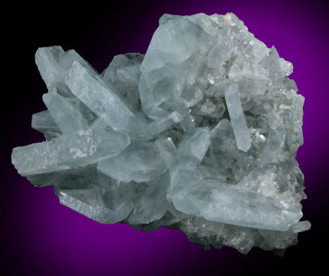 Barite over Calcite from Shirley Basin, Carbon County, Wyoming