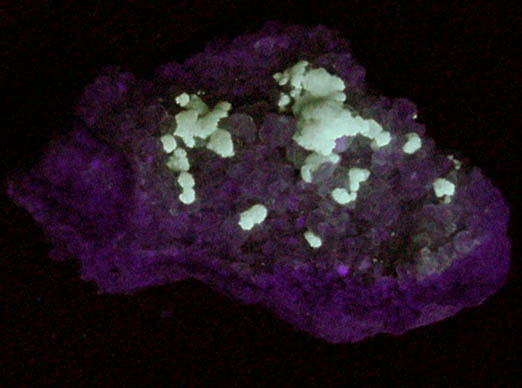 Strontianite on Calcite from National Limestone Quarry, Mount Pleasant Mills, Snyder County, Pennsylvania