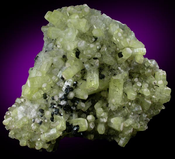 Ettringite with Manganite, Gaudefroyite, Hematite from Wessels Mine, Kalahari Manganese Field, Northern Cape Province, South Africa