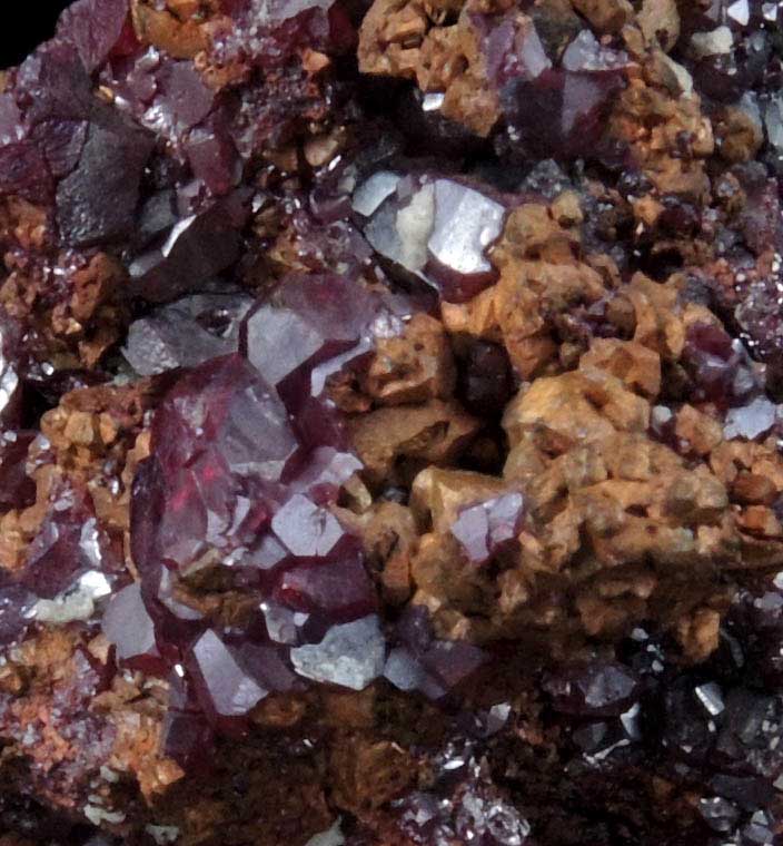 Cuprite on Copper from Mina Mantos de Cuba, Inca de Oro, Chaaral Province, Atacama, Chile