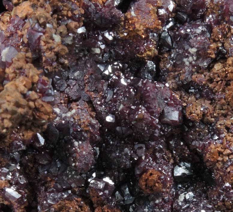 Cuprite on Copper from Mina Mantos de Cuba, Inca de Oro, Chaaral Province, Atacama, Chile