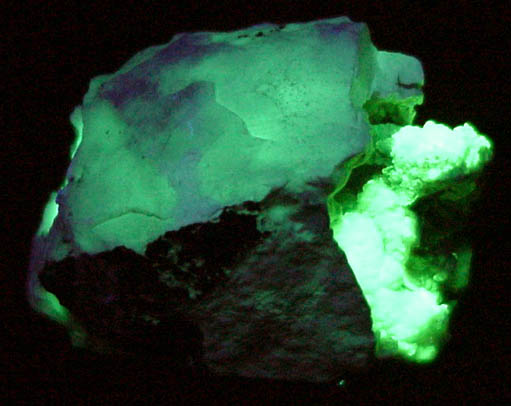Fluorite with Opal var. Hyalite from Thomas Range, Juab County, Utah