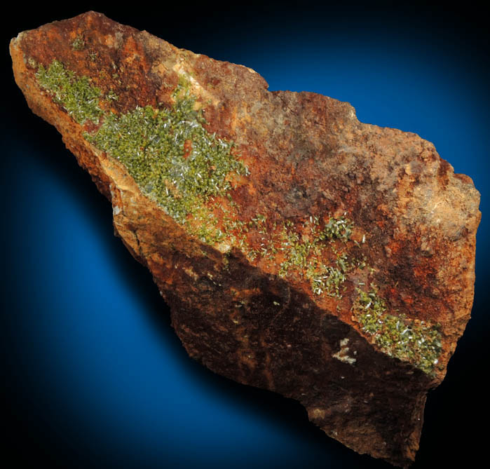 Pyromorphite from Old Chester County Mine, Phoenixville, Chester County, Pennsylvania