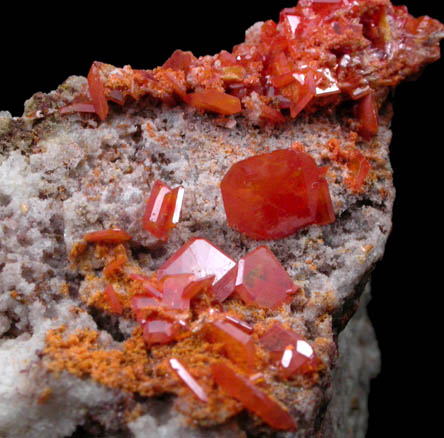 Wulfenite and Mimetite from Red Cloud Mine, Silver District, La Paz County, Arizona