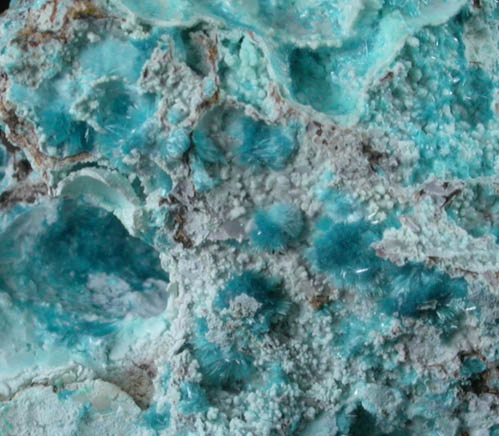 Serpierite, Glaucocerinite, Smithsonite from Kamariza Mines, Lavrion (Laurium) Mining District, Attica Peninsula, Greece (Type Locality for Serpierite and Glaucocerinite)