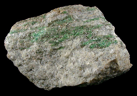 Muscovite var. Fuchsite from Wolf Neck, Freeport, Maine