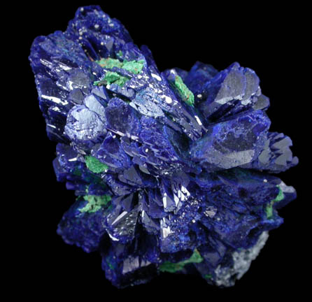 Azurite with Malachite from Morenci Mine, Clifton District, Greenlee County, Arizona