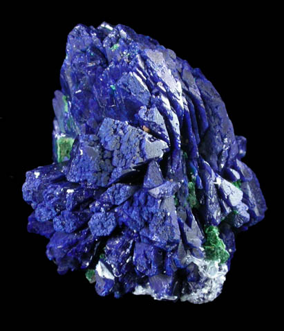 Azurite with Malachite from Morenci Mine, Clifton District, Greenlee County, Arizona