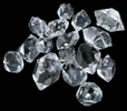 Quartz var. Herkimer Diamonds (16 C-quality crystals) from Middleville, Herkimer County, New York