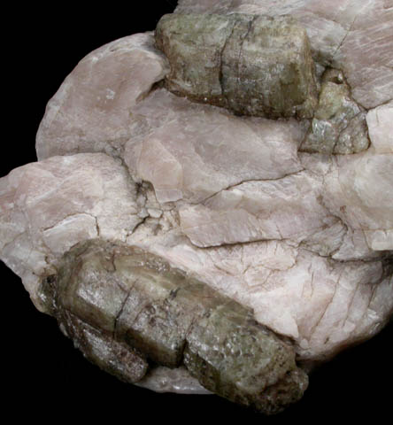 Fluorapatite in Calcite from Miller Mine, Ontario, Canada