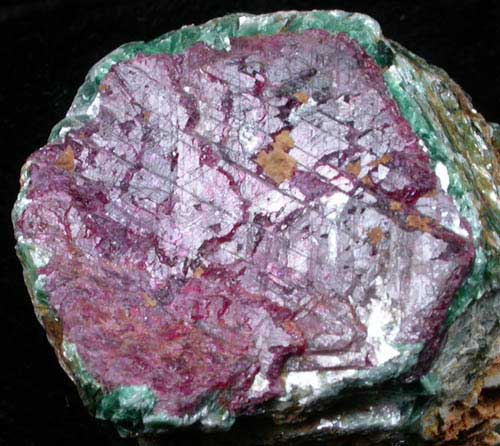Corundum var. Ruby with Chloritoid var. Mavinite from Mysuru (formerly Mysore), Karnataka, India (Type Locality for Mavinite)