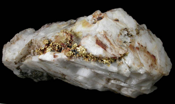 Gold in Quartz from Mother Lode District, Tuolumne County, California
