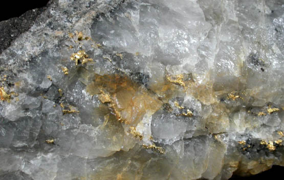 Gold in Quartz from Red Lake Mine, Ontario, Canada