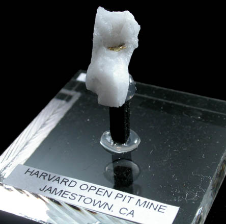 Gold in Quartz from Harvard Open Pit Mine, Jamestown, Tuolumne County, California