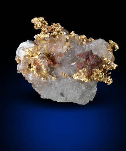 Gold in Quartz from Tuolumne County, California