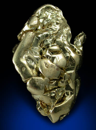 Gold (crystallized nugget) from Mount Kare, Enga, Papua New Guinea