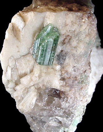 Elbaite Tourmaline in Quartz from Plumbago Mtn., Newry, Maine