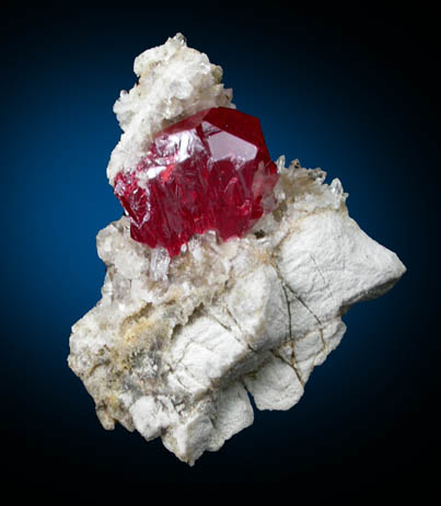 Cinnabar (twinned crystals) from Lovelock, Pershing County, Nevada