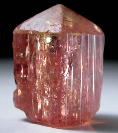 Topaz var. Imperial Topaz from Ouro Preto, Minas Gerais, Brazil