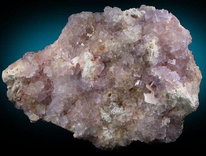 Fluorite with Barite from Berbes District, Ribadesella, Asturias, Spain