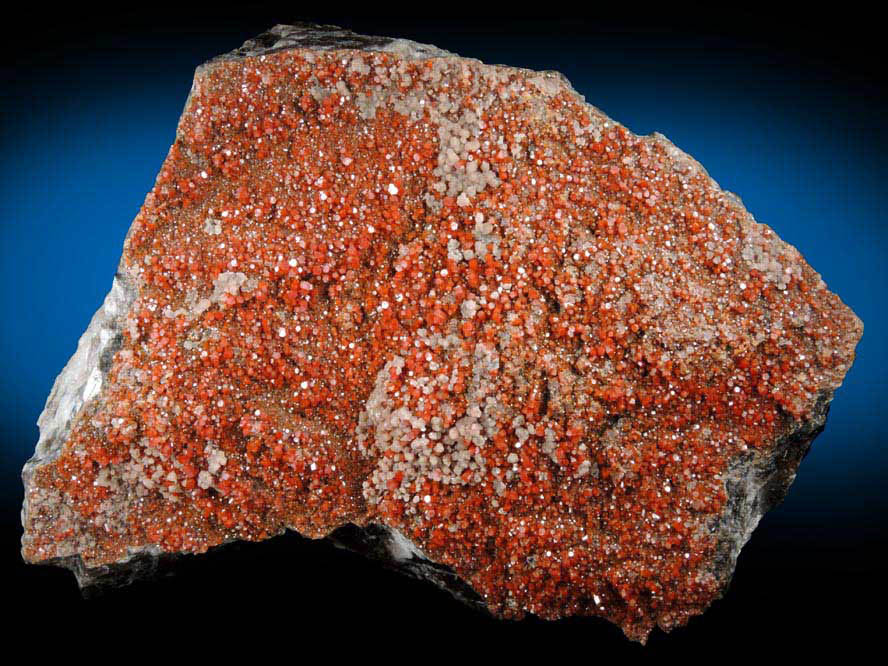 Vanadinite with Calcite from North Geronimo Mine, La Paz County, Arizona